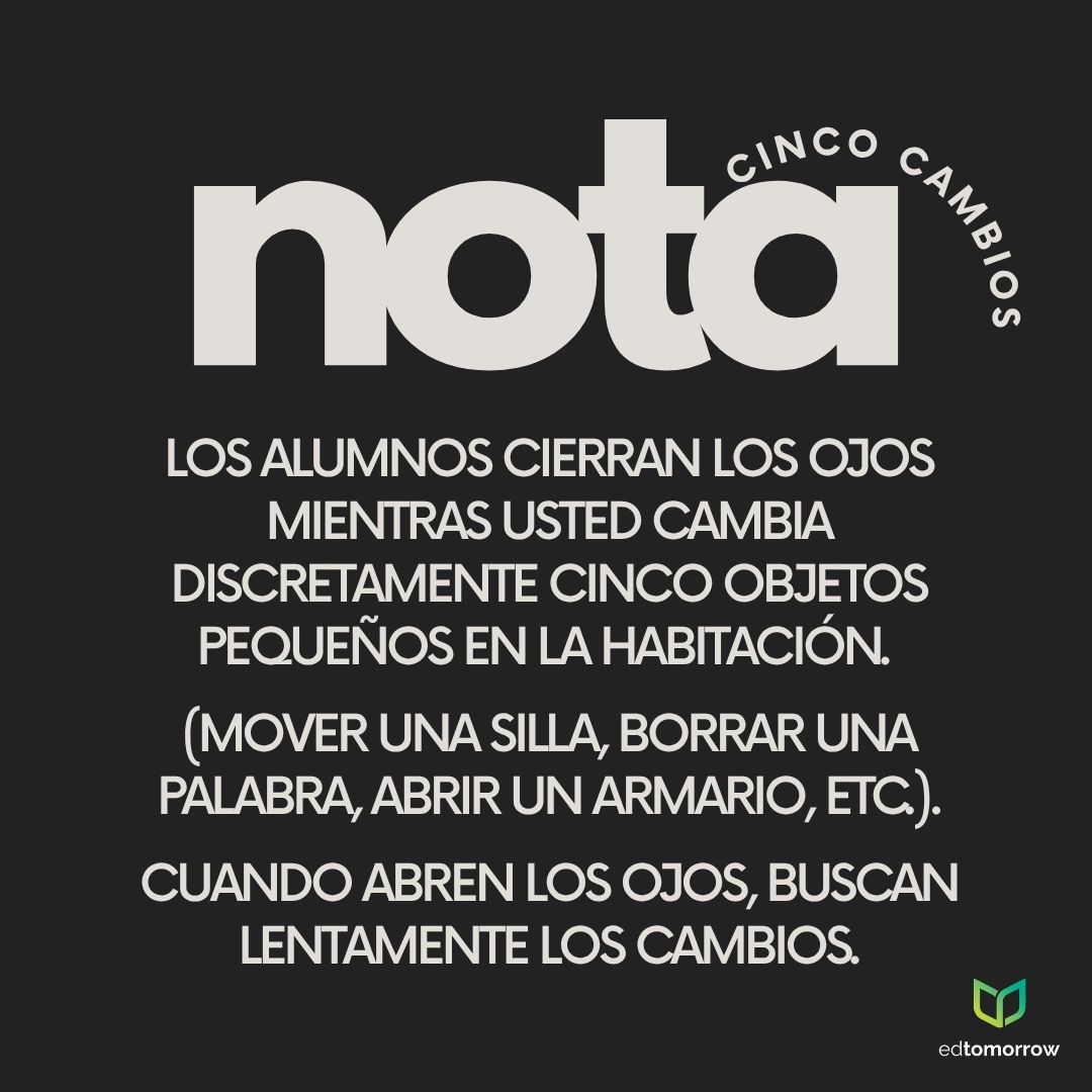 Observa Cinco Cambios